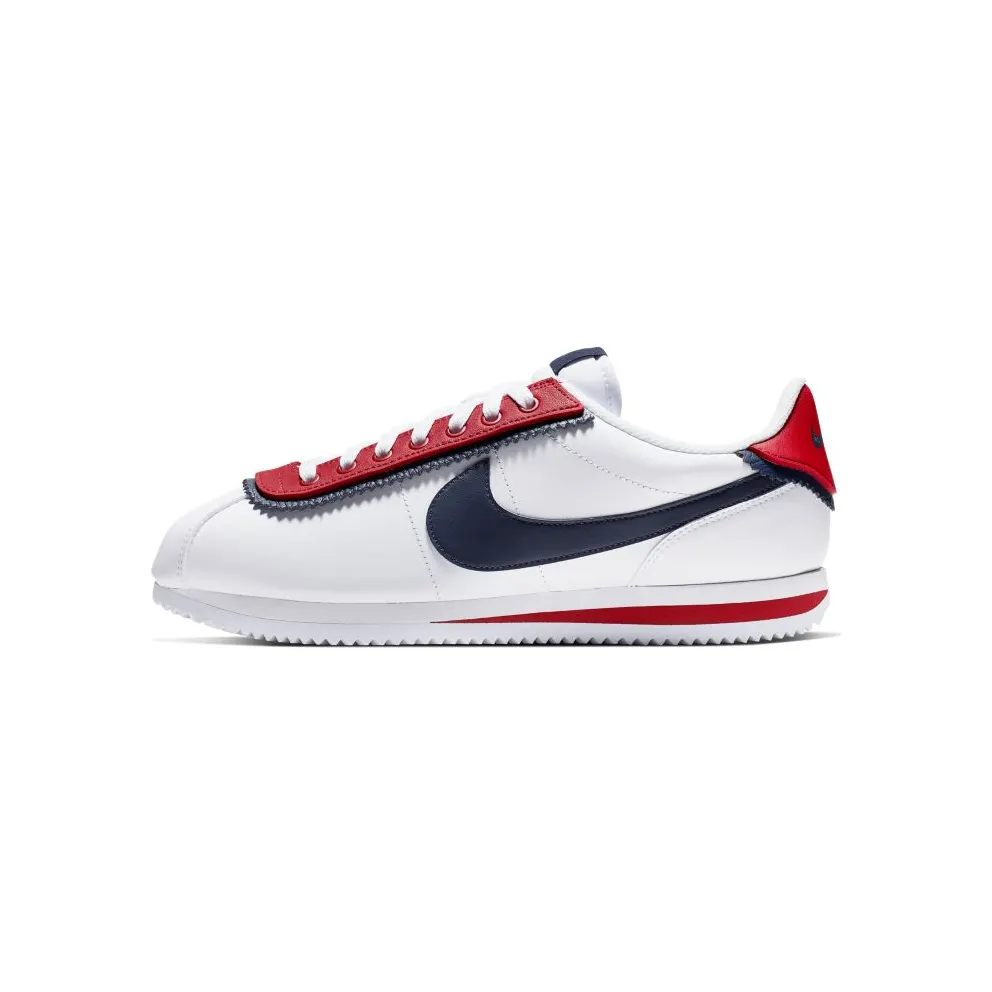 Nike Cortez Basic SE White White University Red White Obsidian (CD7253-100)