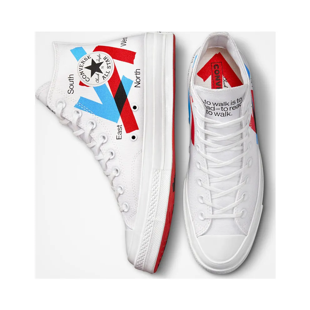 Converse Converse x Patta x Experimental Jetset Chuck 70 White/fiery Red/diva Blue (A03173C)