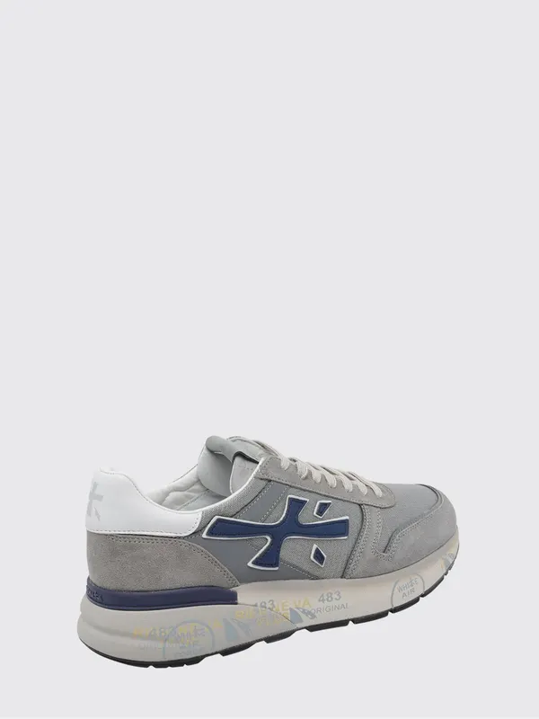 Premiata Mick Suede and Nylon Sneakers Grey (MICK8001) (2)