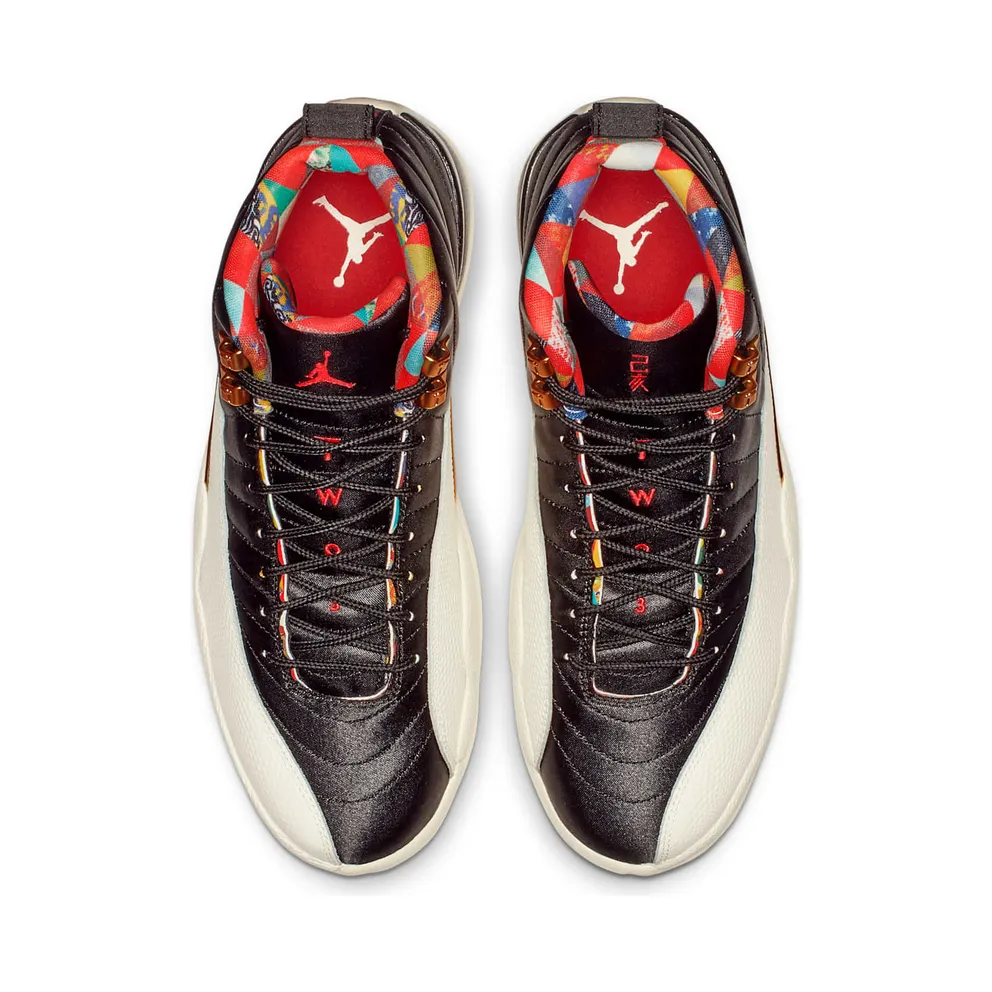 Jordan 12 Retro Chinese New Year (2019) Black/True Red-Sail-Metallic Gold (CI2977-006)