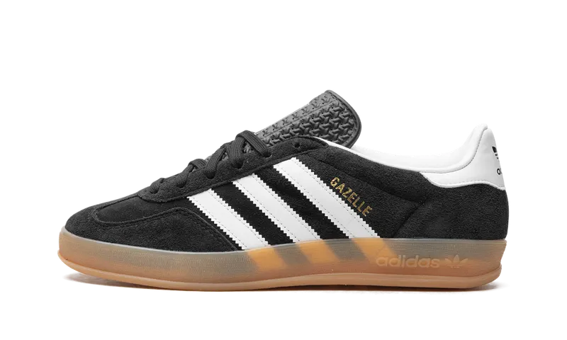 adidas Gazelle Indoor “Core Black”: tijdloos zwart-wit, plat profiel (6)