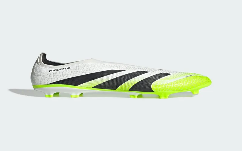 adidas Predator League Laceless FG/MG Cloud White Core Black Lucid Lemon (JI1169)