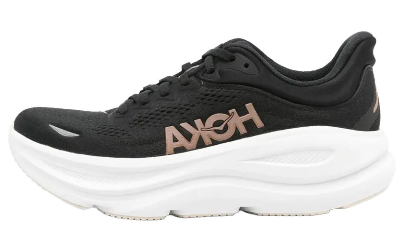 Hoka BONDI 9 “BLACK / ROSE GOLD” (1162012-BRGL)
