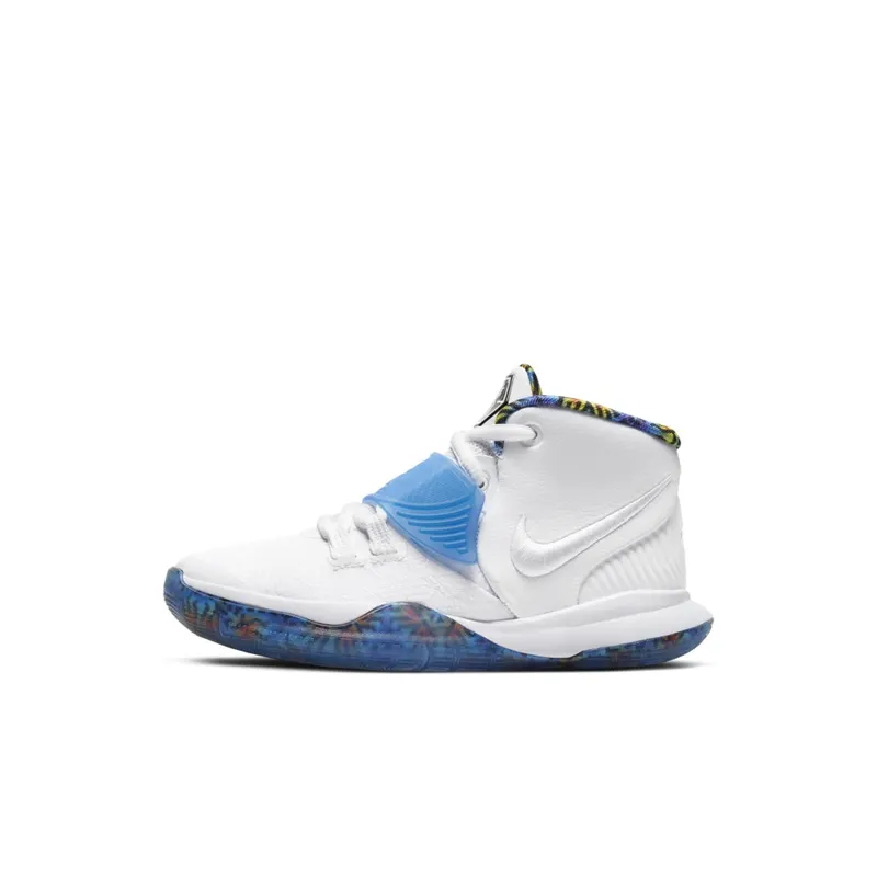 Nike Kyrie 6 White Sapphire Crimson (PS) White/White-Sapphire-Laser Crimson (BQ5600-146)