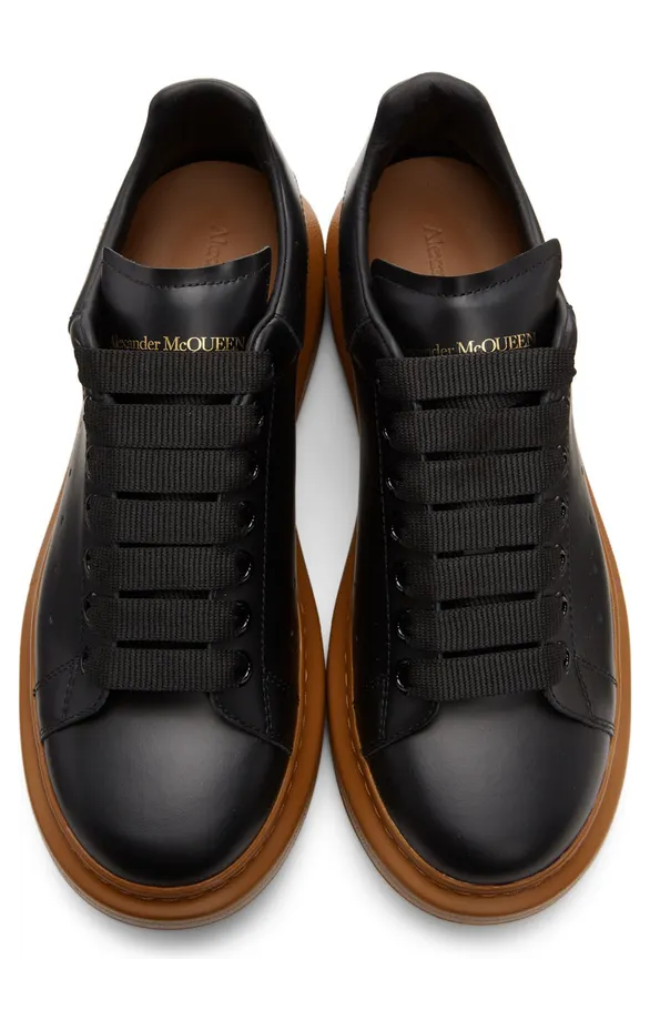 Alexander McQueen Black & Brown Oversized Sneakers (553680WHTQ4) (6)