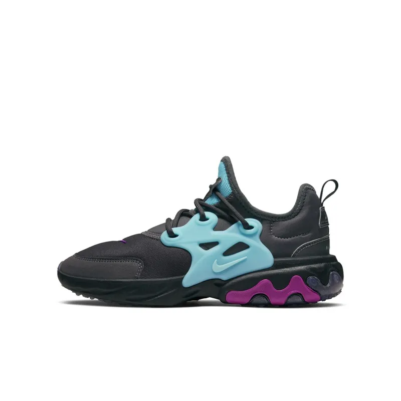 Nike React Presto Thunder Grey (GS) Thunder Grey/Hyper Violet/Metallic Dark Grey (BQ4002-011)
