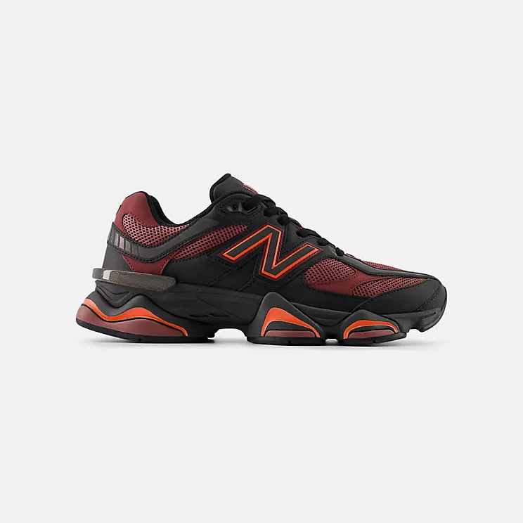 New Balance 9060 “Black / Washed Burgundy” (U9060BLA)