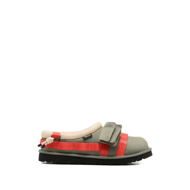 Ugg Tasman Wildwood Slides “Green/Red” (1180110 TASMAN BVRD)