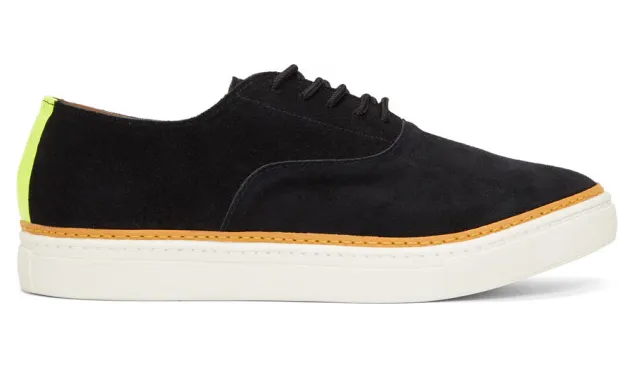 Junya Watanabe Black Suede Reflector Sneakers (WB-K108-051)