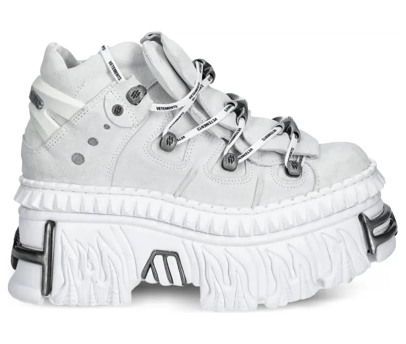 VETEMENTS x New Rock sneakers met plateauzool – Wit (UA66SN100W)