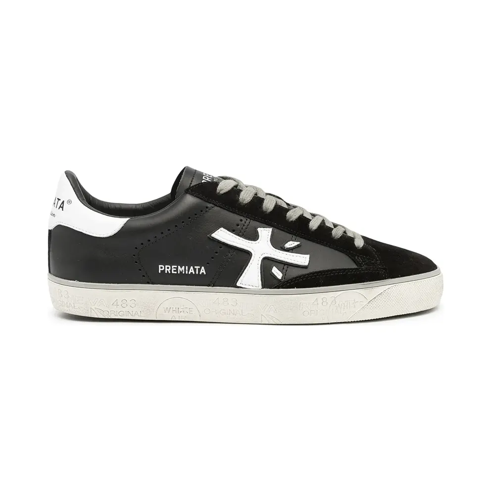 Premiata Sneakers mit Logo-Patch – Schwarz (STEVEN5439)
