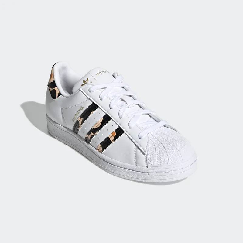 adidas Marimekko Superstar Cloud White / Core Black / Gold Metallic (H04076)