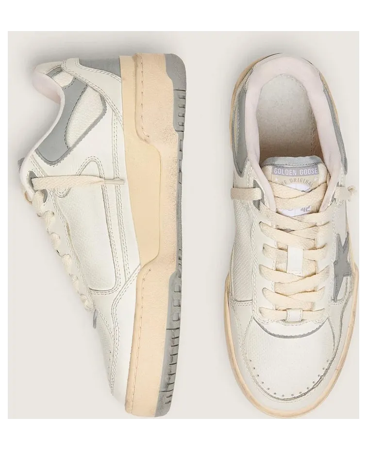 Golden Goose Women’S Forty2 With Grey Star And White Leather Heel Tab (GWF00630.F006886.10973) (4)