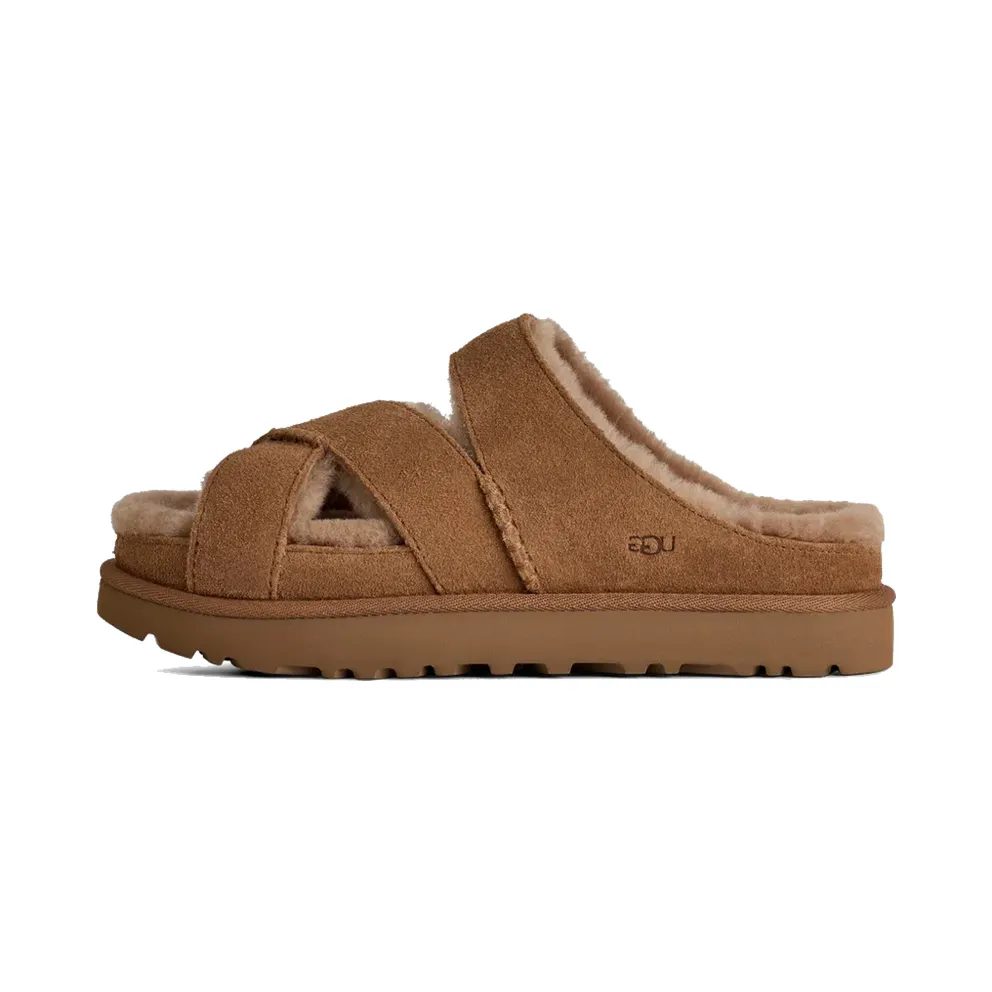 Ugg Greenport Cross Strap Slide “Chestnut” (1178470-CHE)