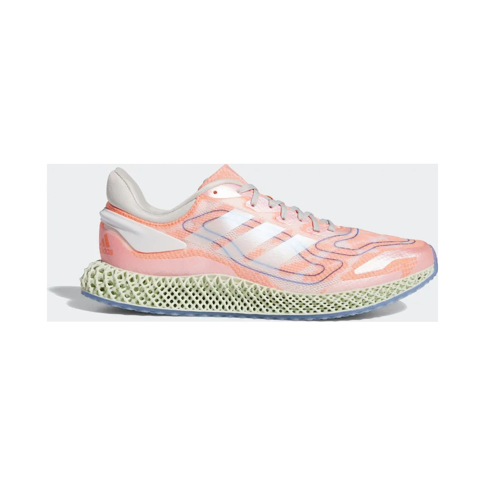 adidas 4D Run 1.0 Cloud White Signal Coral (FW1234)