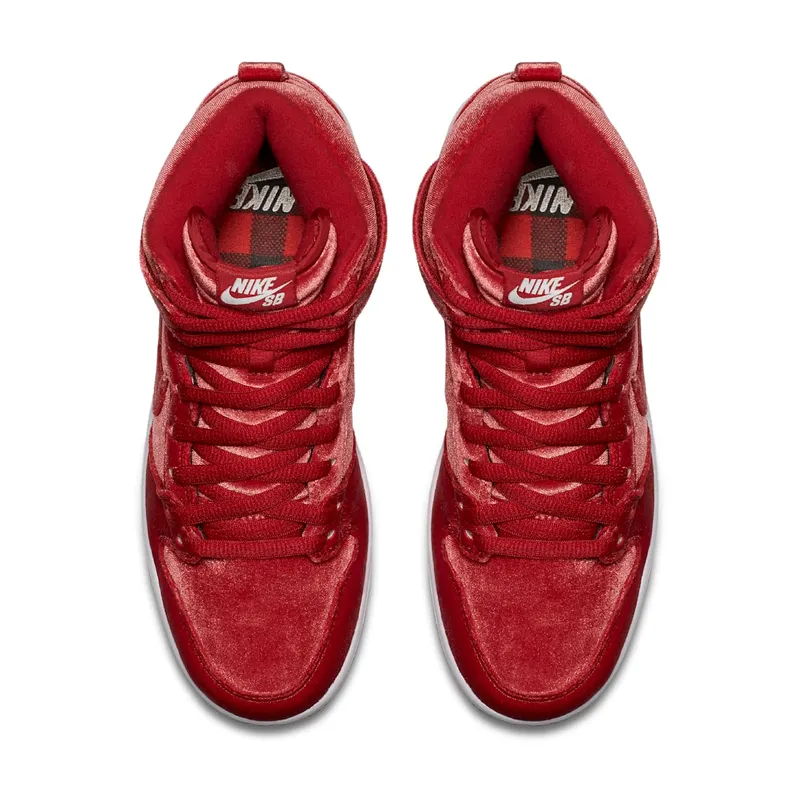 Nike Dunk SB High Red Velvet Gym Red/White/Gym Red (313171-661)