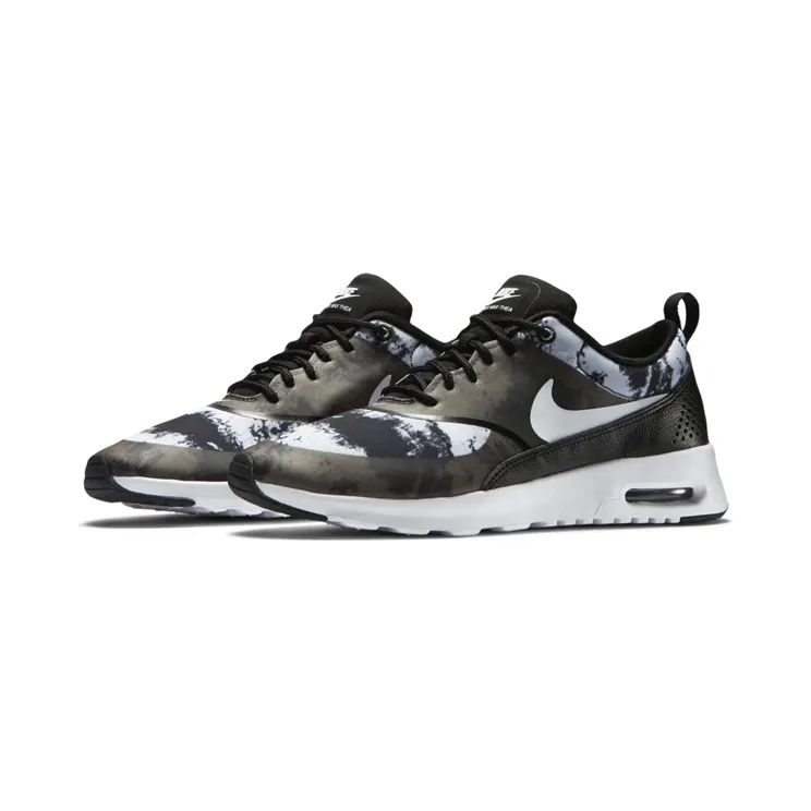 Nike Free Air Max Thea Print Black White-Dark Grey (W) (599408-007)