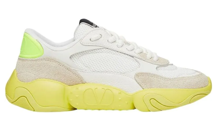 Valentino Garavani Bubbleback White Ice Neon Yellow