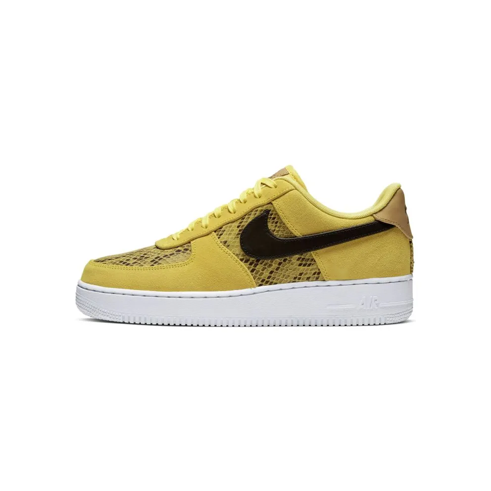 Nike Air Force 1 Low Yellow Snakeskin Yellow/Black-White (BQ4424-700)