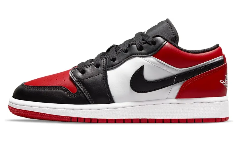 Air Jordan 1 Low Bred Toe (GS) (553560-612)
