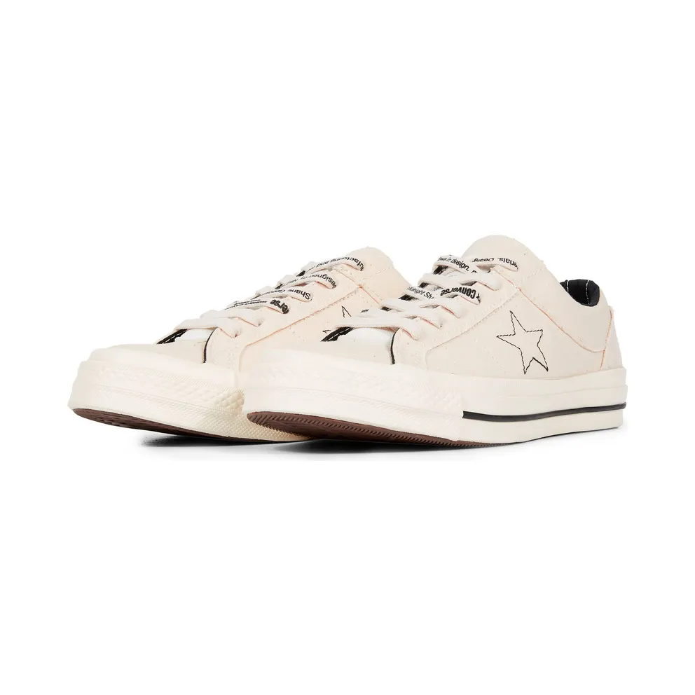 Converse One Star Ox Midnight Studios Egret/Egret-Black (162124C)
