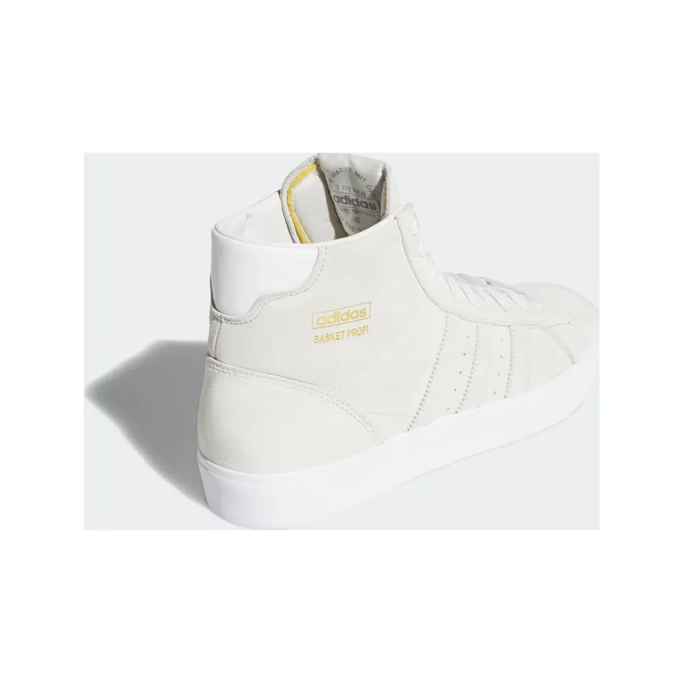 adidas Basket Profi Crystal White / Crystal White / Gold Metallic (FW3104)