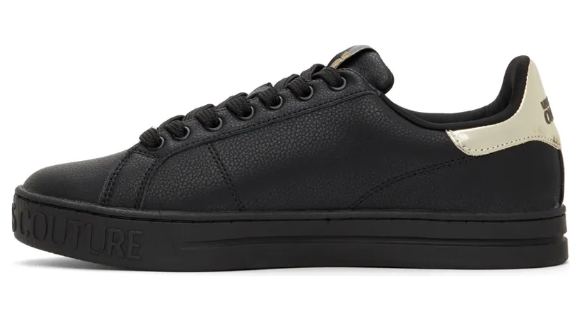 Versace Jeans Couture Black 88 V-Emblem Court Sneakers (E72YA3SK1 EZP098) (3)