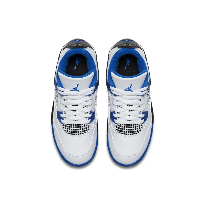 Jordan 4 Retro Motorsports (PS) White/Game Royal-Black (308499-117)