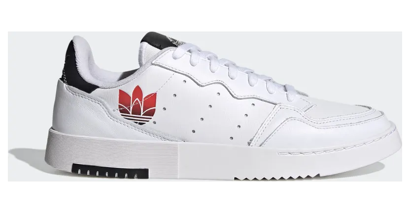 adidas Supercourt Schuh Cloud White / Scarlet / Core Black (FY5829)