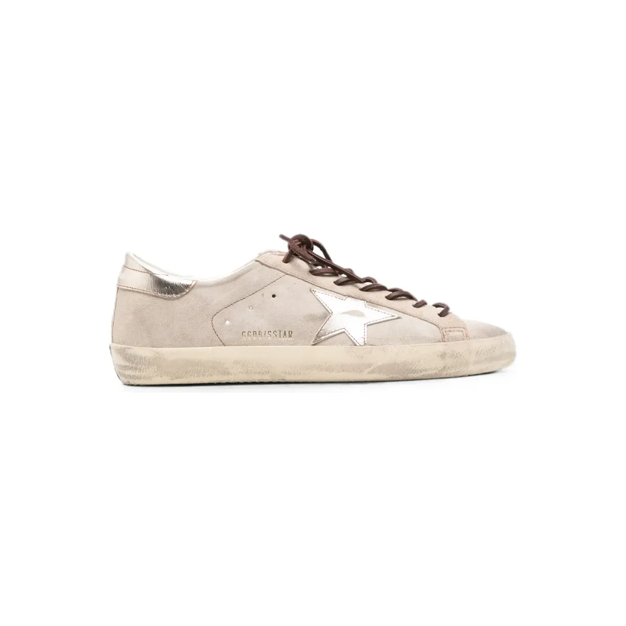 Golden Goose Super-Star Sneakers aus Wildleder – Nude (GMF01002F008750)