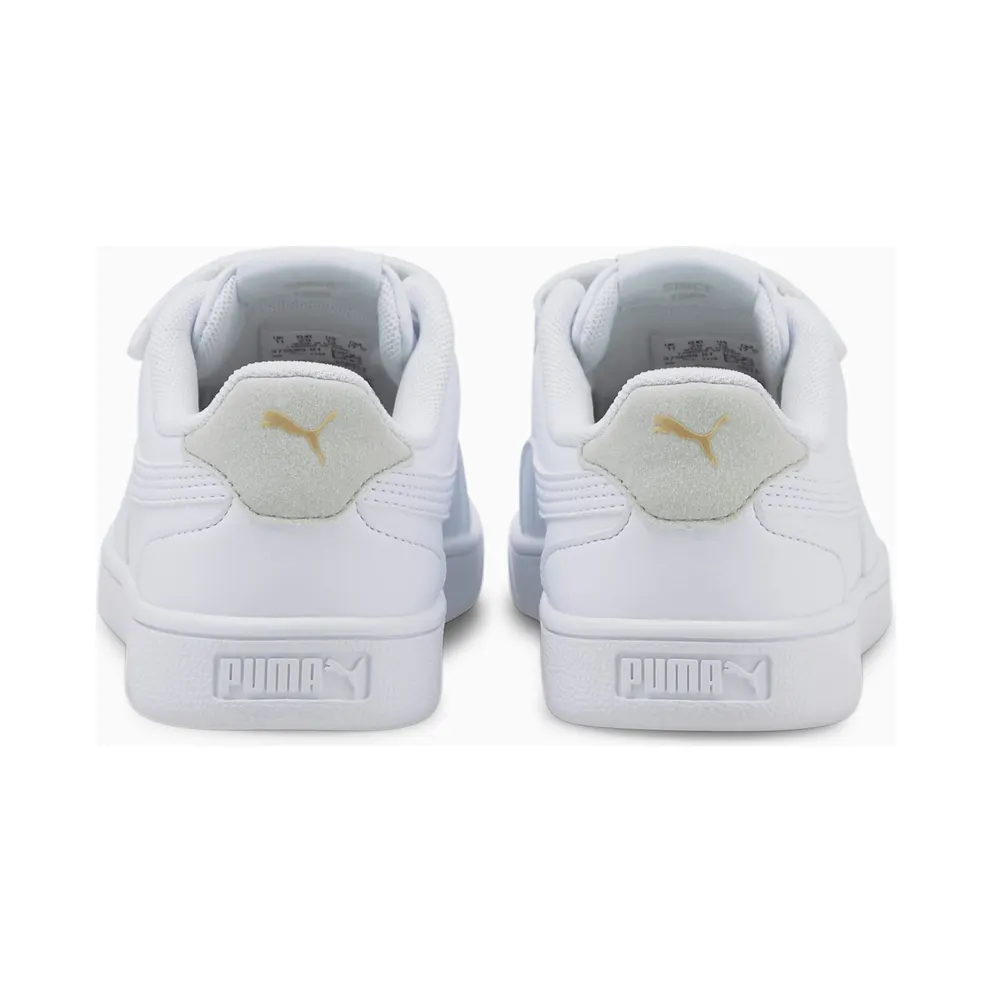 PUMA Shuffle Kids’ White/Gray Violet/Gold (375689-01)