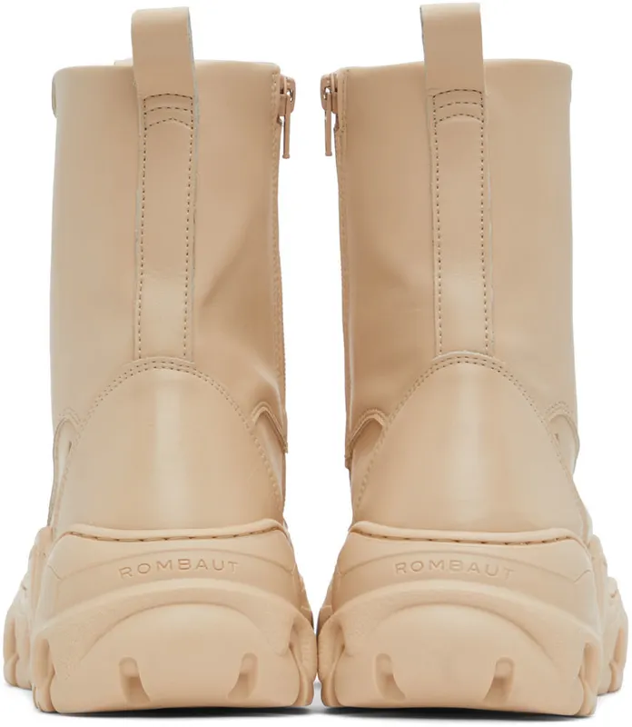 Rombaut SSENSE Exclusive Beige Boccaccio II High-Top Sneakers (S22-B-045)