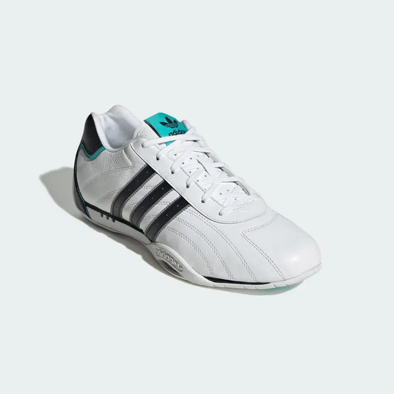 Adidas ADIRACER LO MERCEDES AMG PETRONAS F1 TEAM Shoes Cloud White / Core Black / Silver Metallic (JR4544)