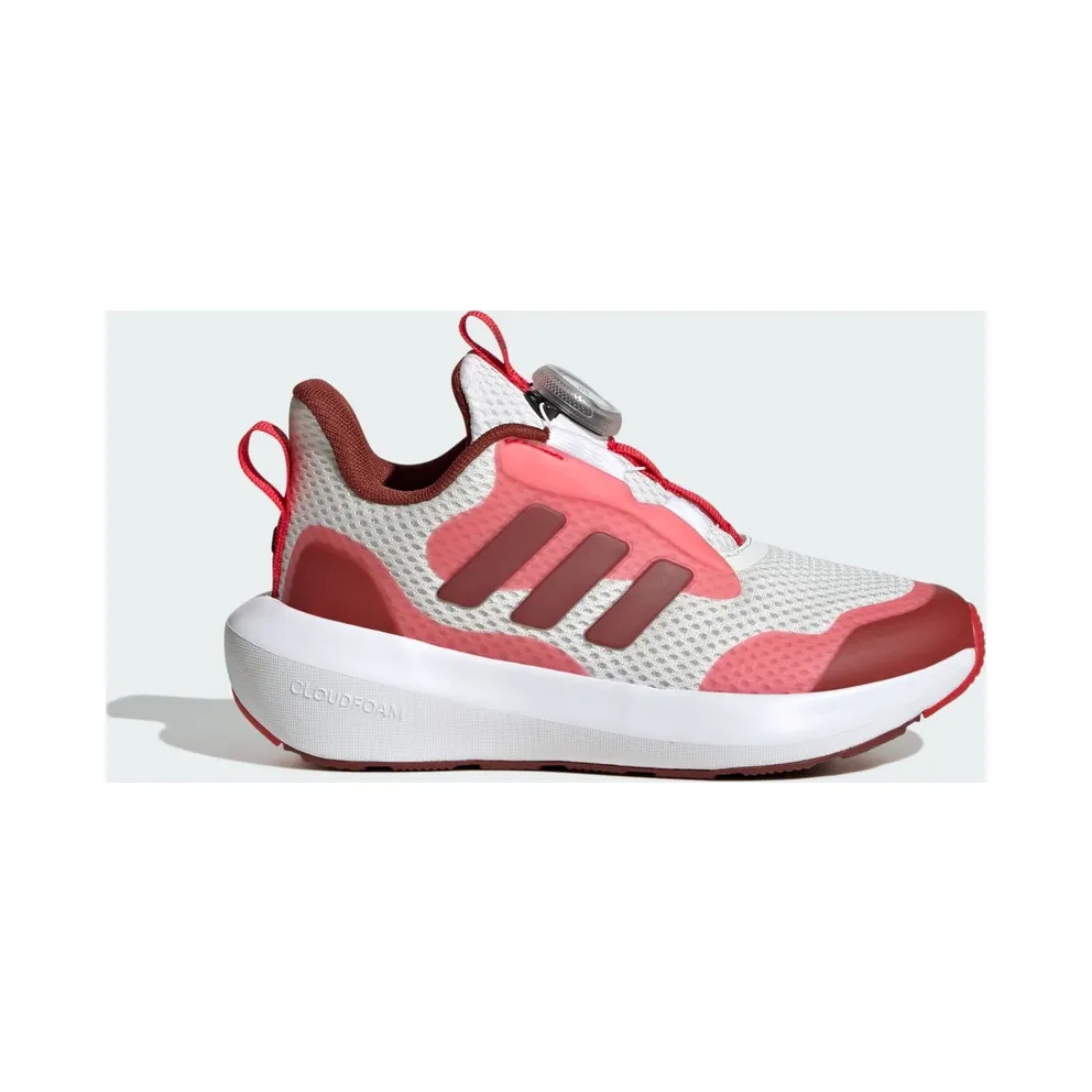 Adidas Fortarun 3.0 Boa Shoes Kids Core White / Preloved Ruby / Pure Ruby (JP5803)