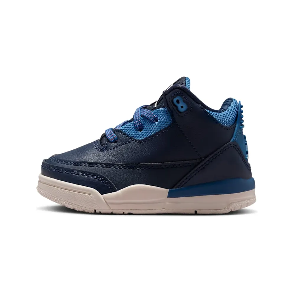 Air Jordan Three Obsidian / Track Red / Blue Beyond (HQ0782-400)