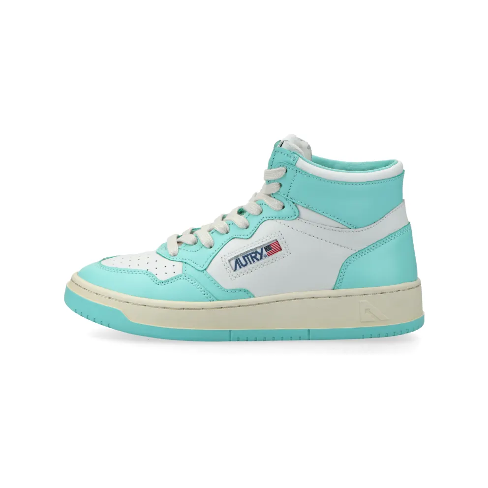 Autry Medalist Mid W (turquoise / white) – AUMWWB20