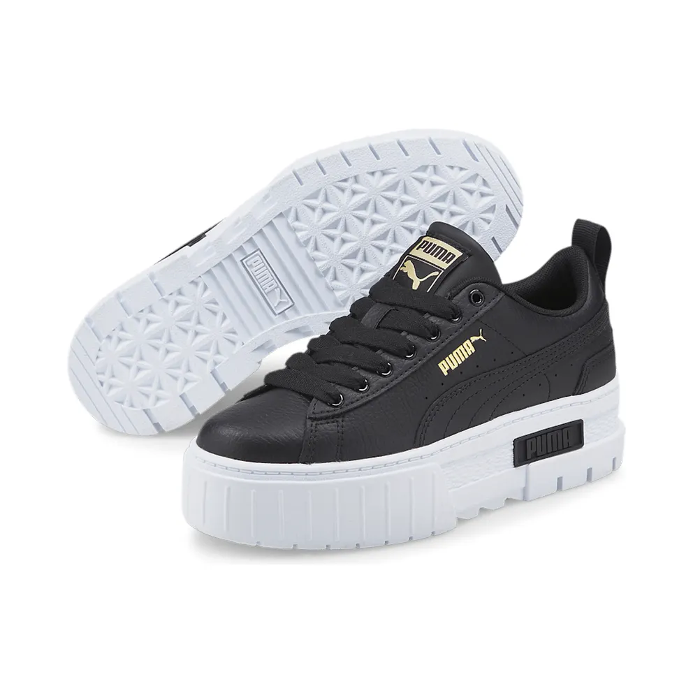 Puma Mayze leren Gold/Black (38452702)