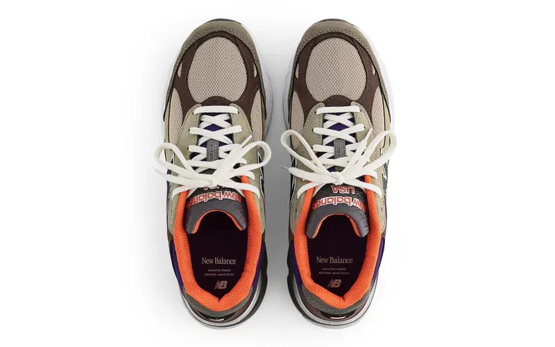 New Balance 990v3 MiUSA Teddy Santis Khaki Orange (M990BT3)