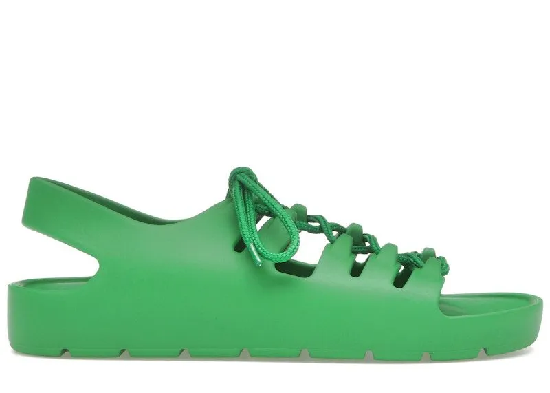 Bottega Veneta Jelly Lace Up Sandal Green (692006V11T03730)