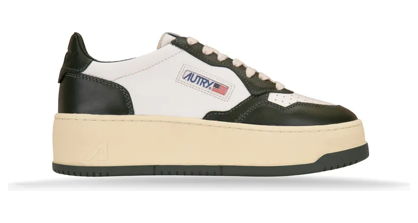 Autry Platform “White/Green” (PTLW WB11)