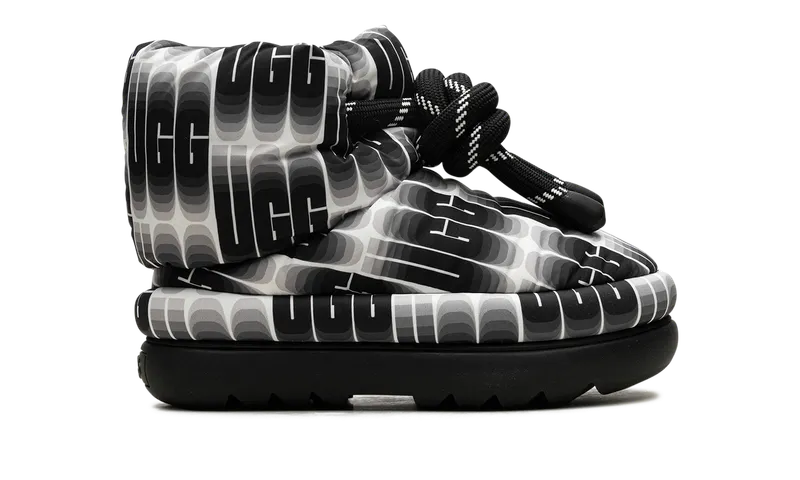 Ugg Classic Maxi Wave Length Short “Black White” (1134610-BWHT)