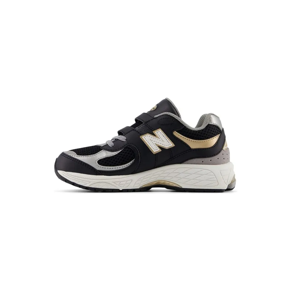 New Balance 2002R Hook & Loop Black Sea Salt Gold (PV2002PO)