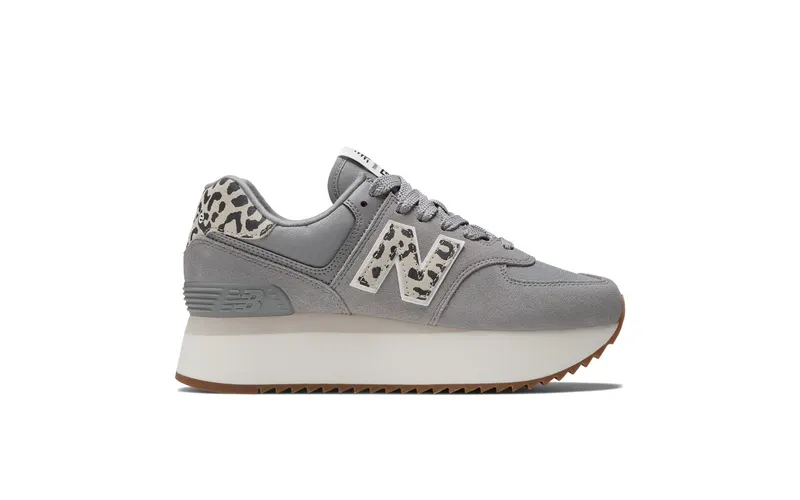 New Balance 574 Plus Shadow Grey Leopard Print (WL574ZDB)