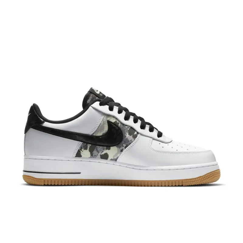 Nike Air Force 1 Low White Ripstop Camo Black Gum White/Black-Gum (CZ7891-100)