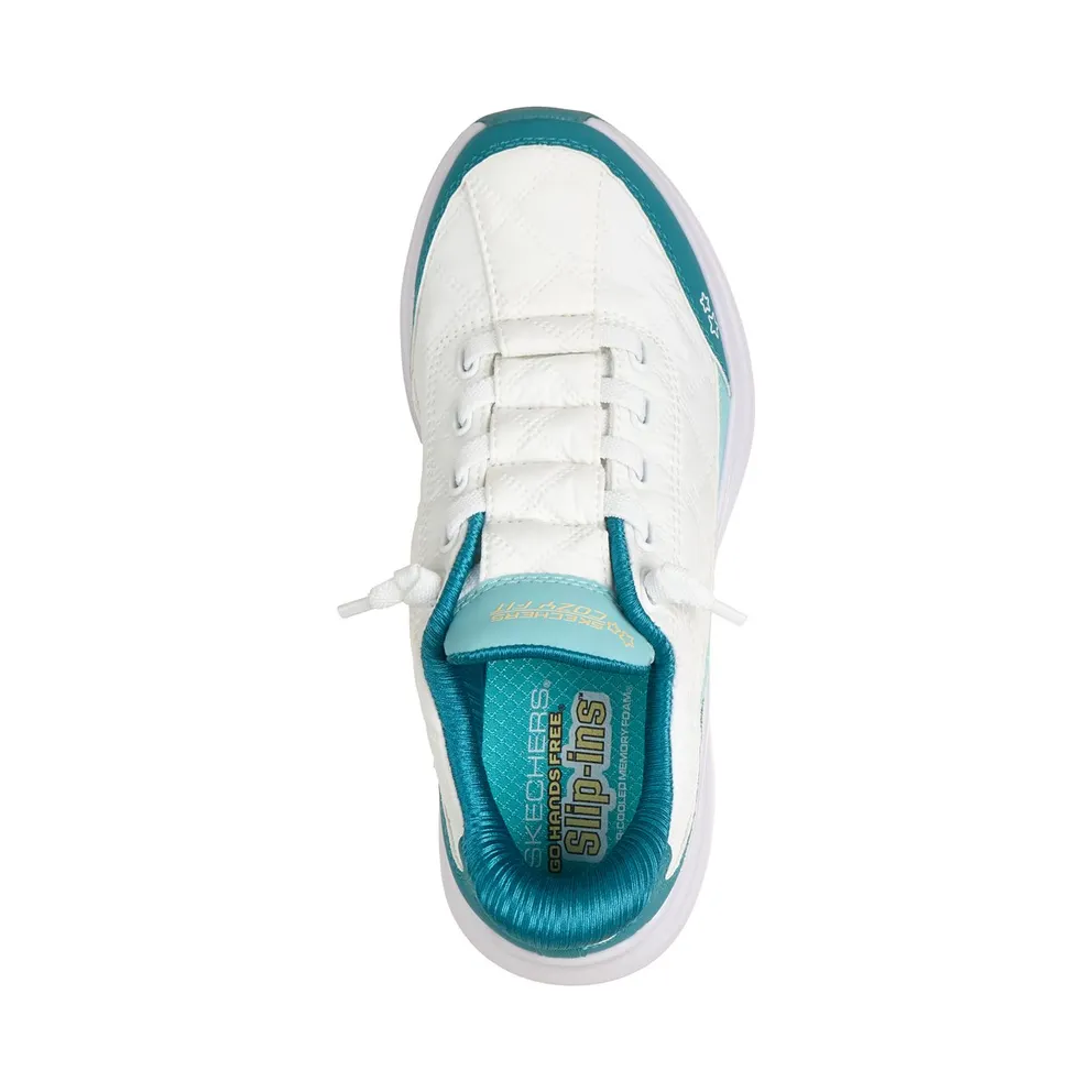 Skechers Slip-ins: Contour Foam – Cozy Fit Sneaker White/Turkoois