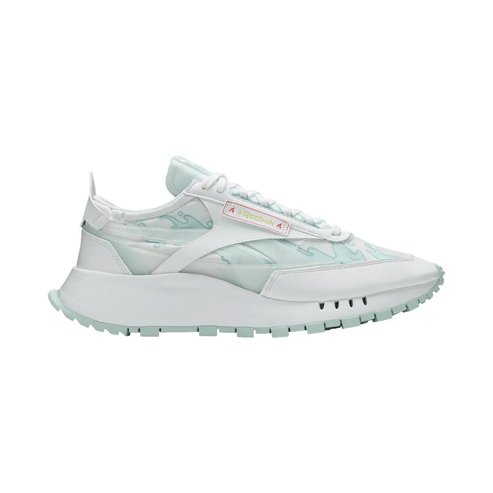 Reebok Hot Ones Classic Leather Legacy Schuhe White / Chalk Blue / Neon Cherry