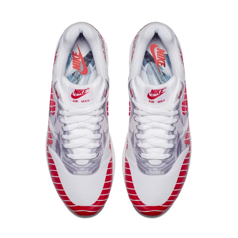 Nike Air Max 1 x Wasafu Los Primeros White/University Red-Neutral Grey (AH7740-100)