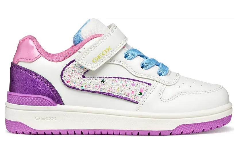 Geox sneaker Wit/Donkerpaars (J55HXA054AJ-C1Z8H)