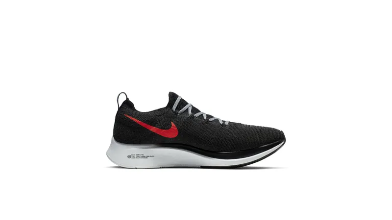 Nike Zoom Fly Flyknit Black Black Obsidian Mist Pure Platinum Bright Crimson (AR4561-005)