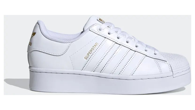 adidas Superstar Bold Cloud White / Cloud White / Gold Metallic (FV3334)